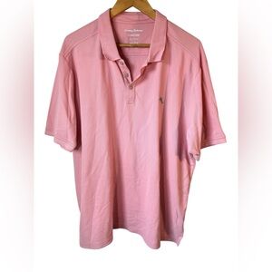 Tommy Bahama Islandzone Supima XXL Pink Polo Golf Tennis Casual Preppy